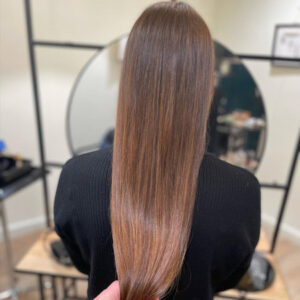 Balayage caramel cheveux long